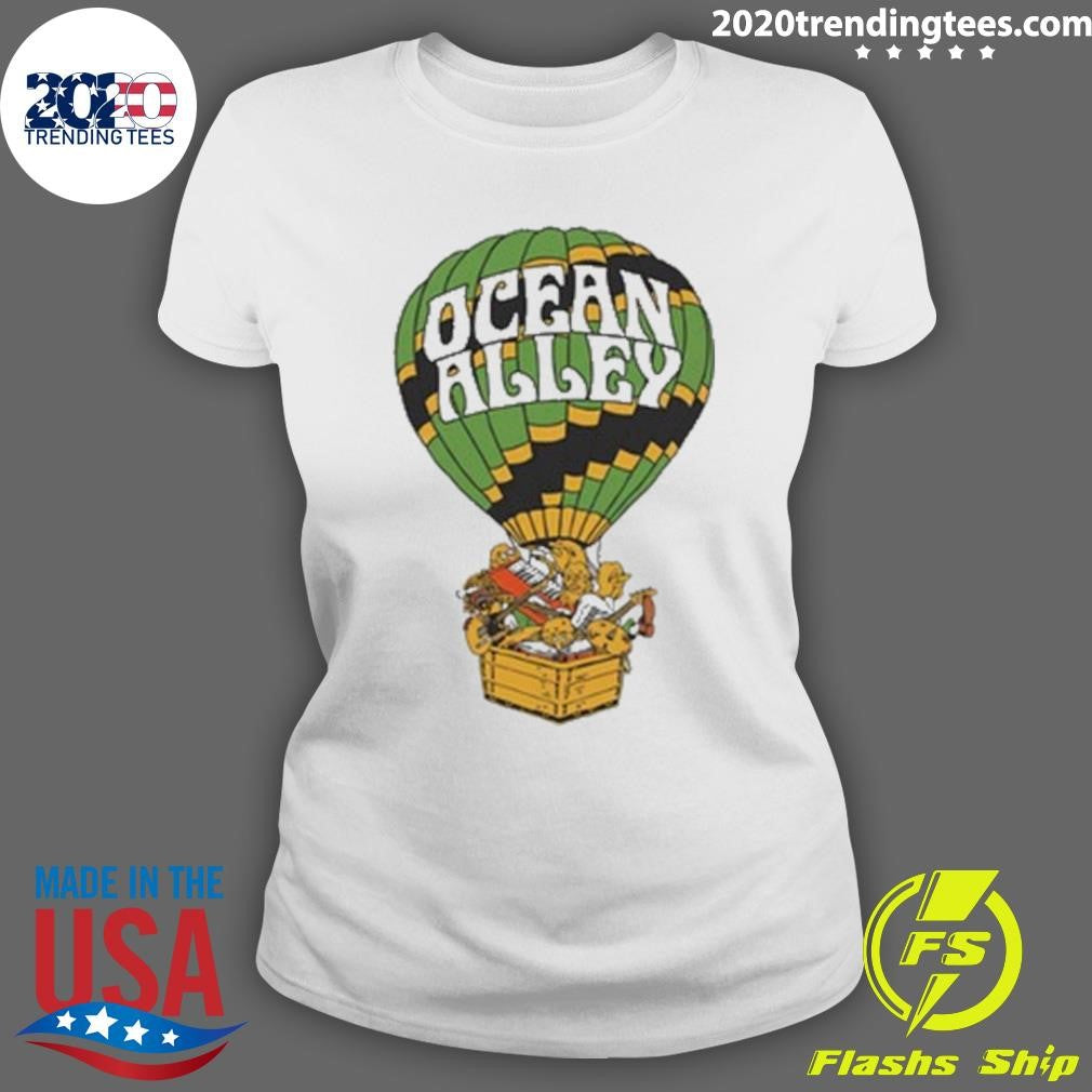 Ocean Alley Hot Air Balloon White Tee Shirt