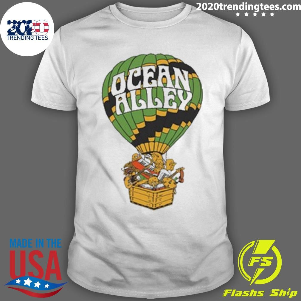 Ocean Alley Hot Air Balloon White Tee Shirt