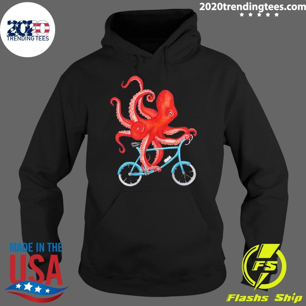 Octopus Riding Bicycle Shirt