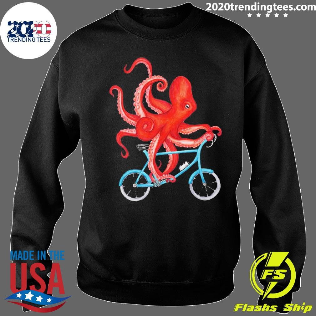 Octopus Riding Bicycle Shirt