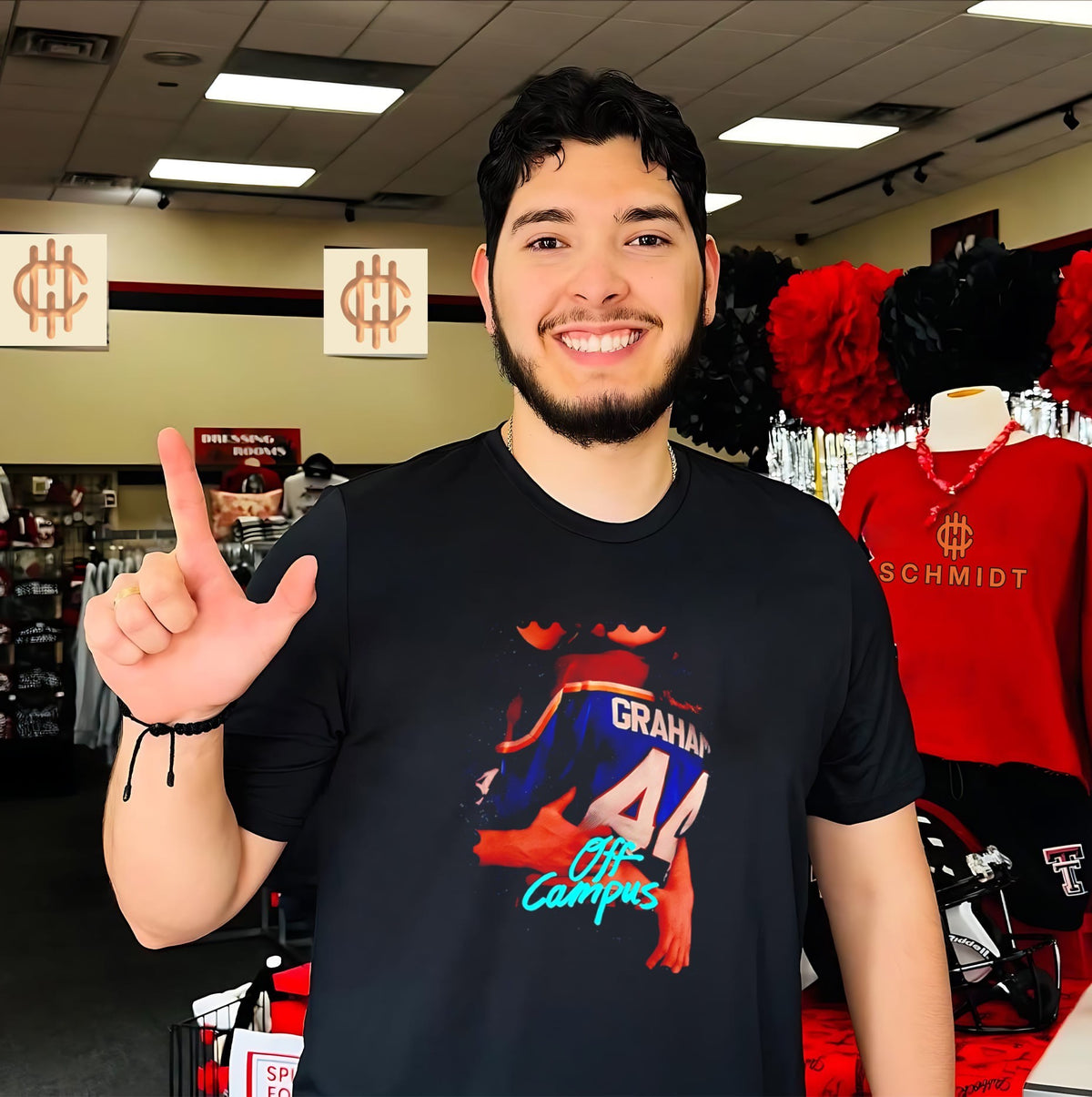 Off Campus 2026 Garrett Graham hockey number 44 shirt