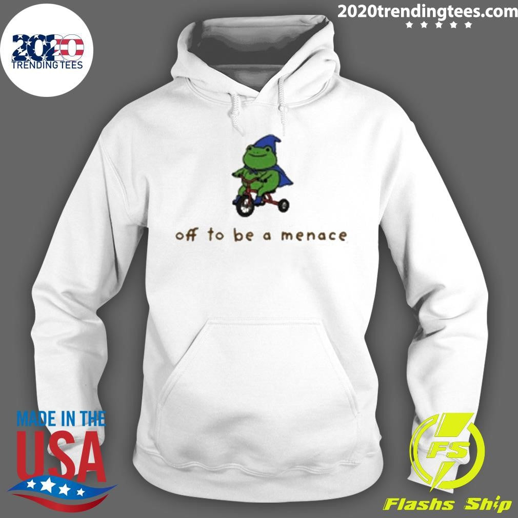 Off To Be A Menace Frog Graphic Shirt