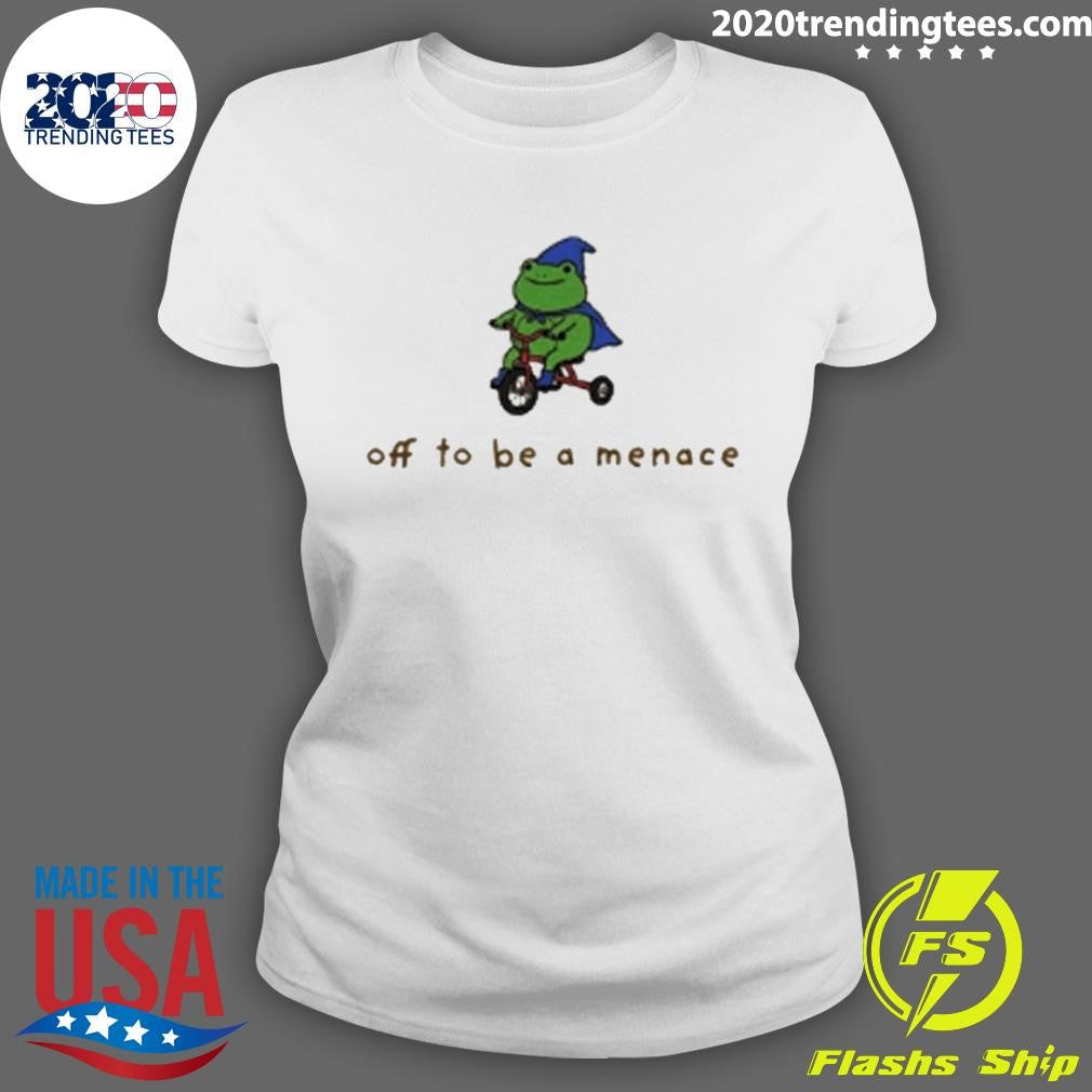 Off To Be A Menace Frog Graphic Shirt