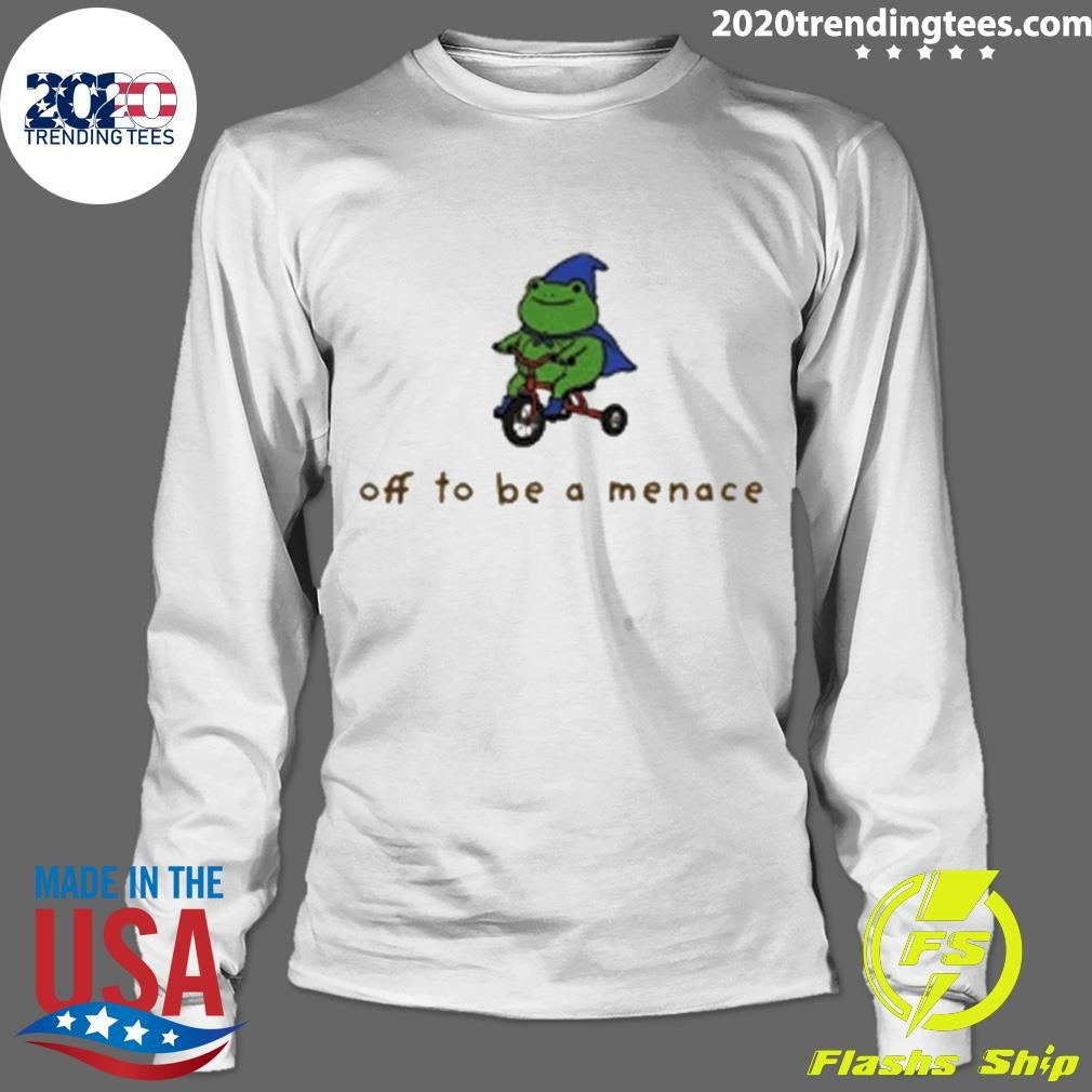 Off To Be A Menace Frog Graphic Shirt