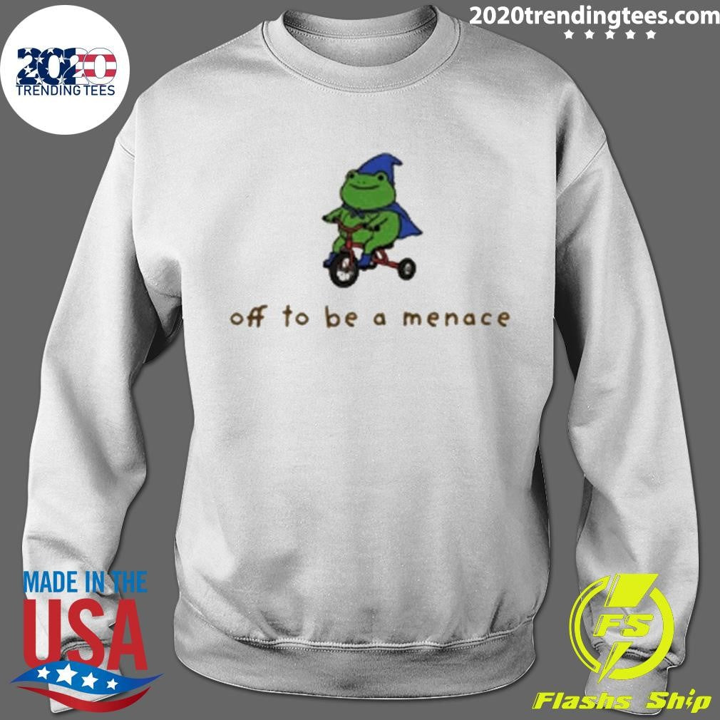 Off To Be A Menace Frog Graphic Shirt