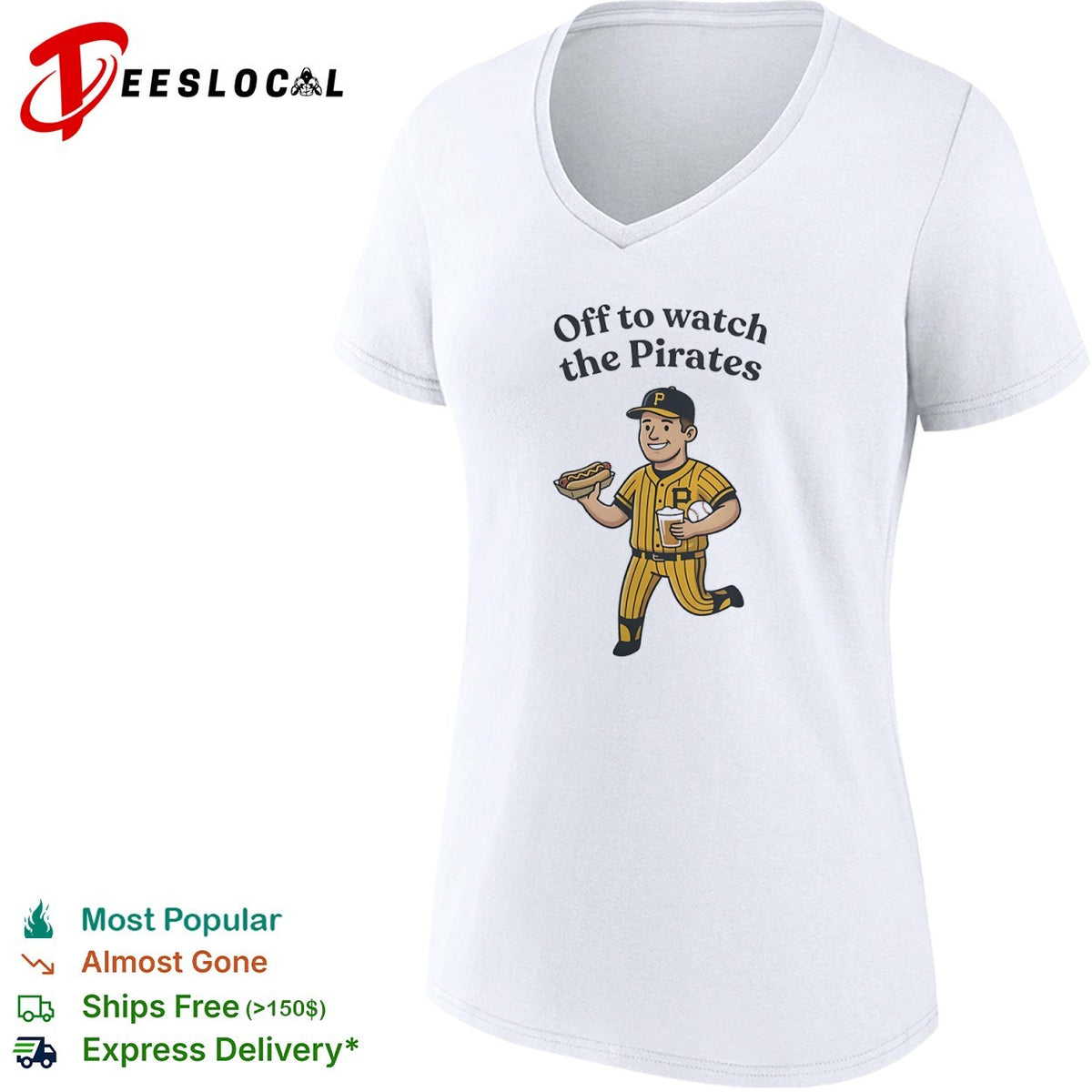 Off to watch the Pirates Pittsburgh player shirt