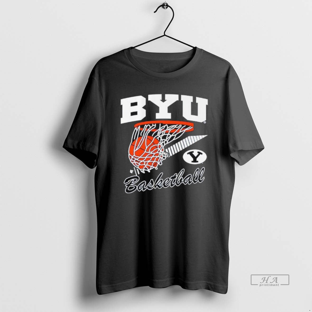 Official Byu Basketball Retro Swish Logo