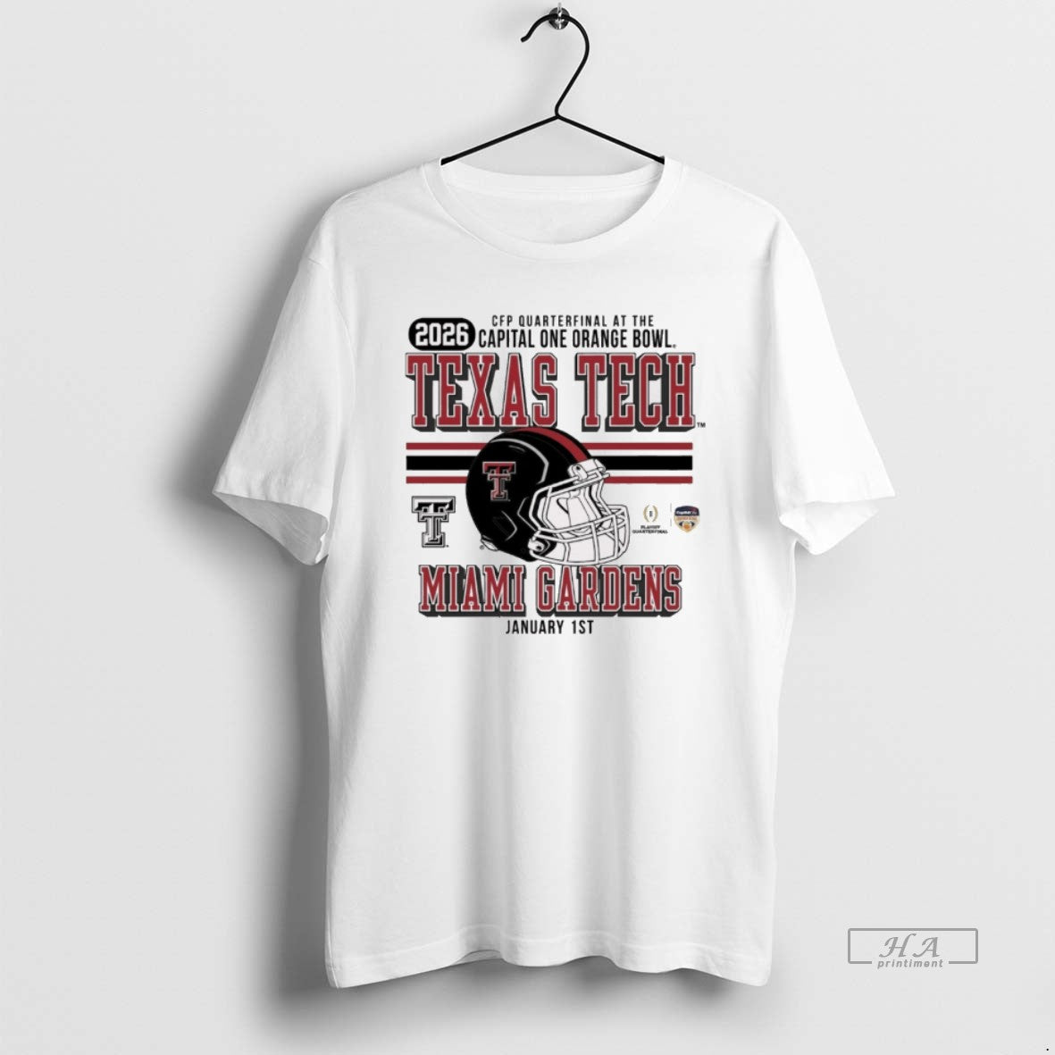 Official Cfp Quatentifianl Orange Bowl Texas Tech University Red Raiders Football 2026 Miami Gardens Jan