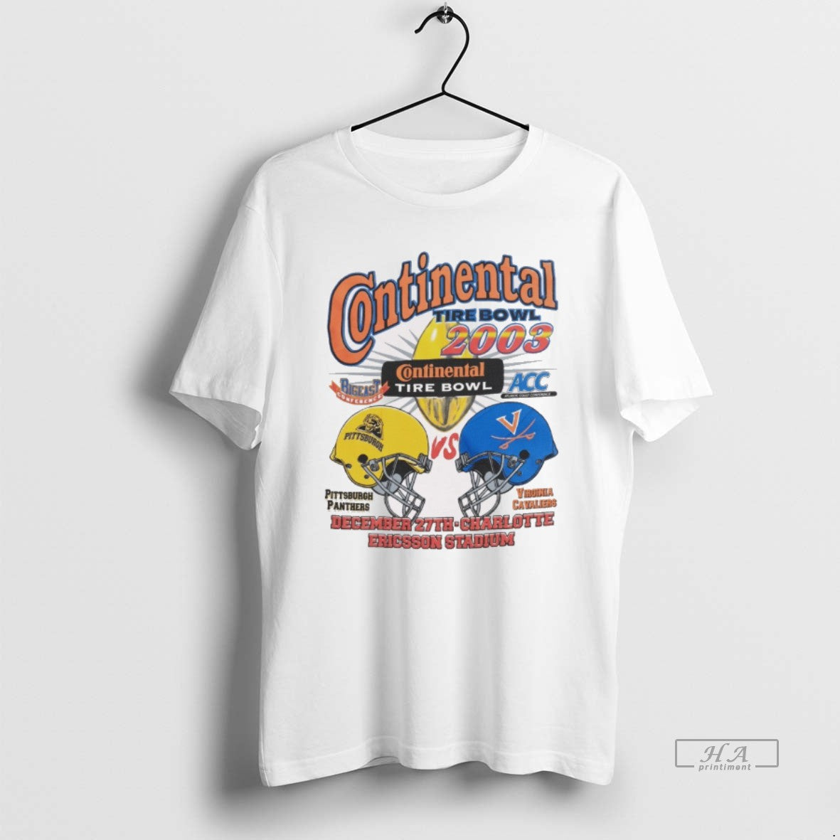 Official Continental Tire Bowl 2003 Pittsburgh Panthers Vs Virginia Cavaliers December 27th Charlotte Ericsson Stadium