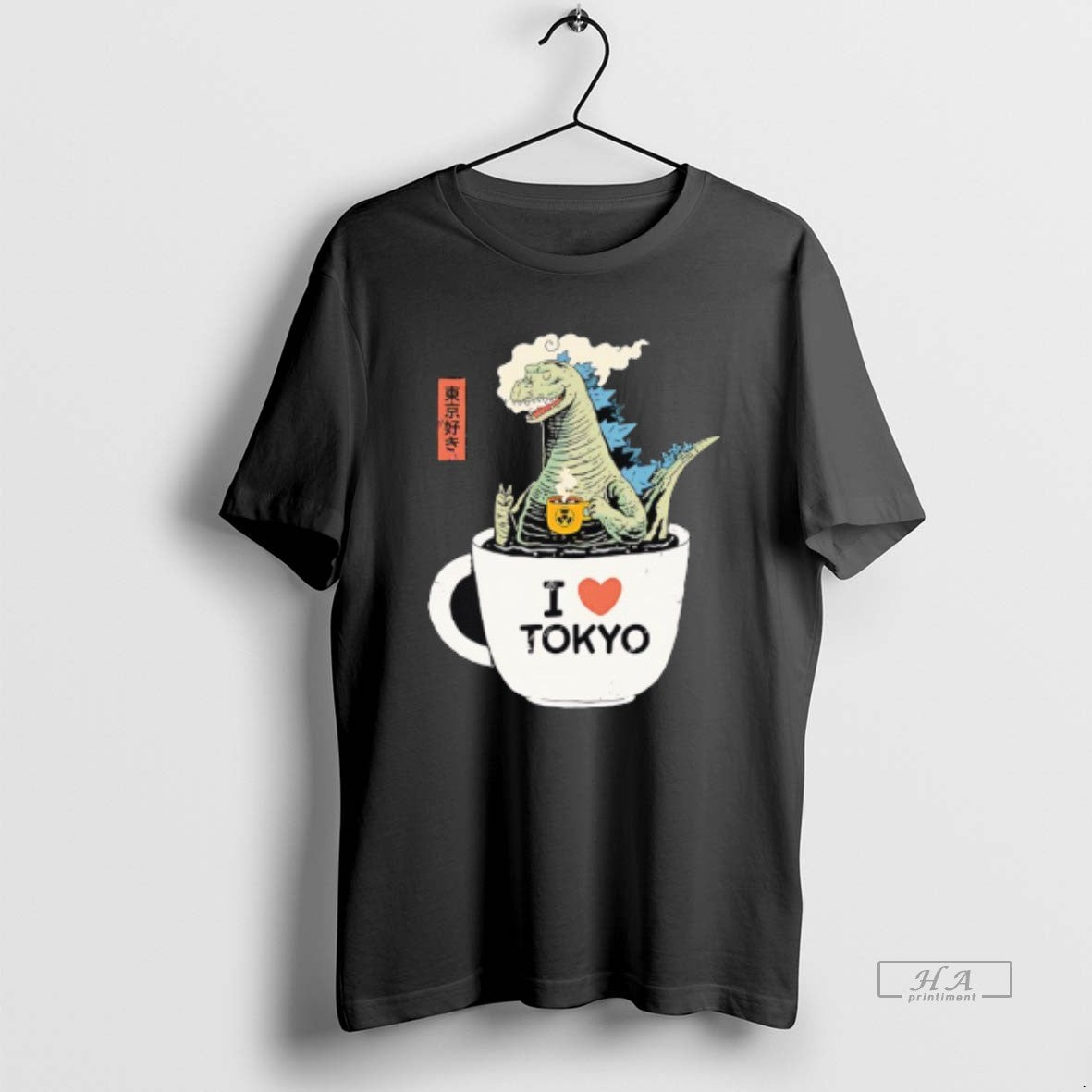 Official Godzilla In A Cup Of Coffee I Love Tokyo Critical Incremental Reactor Logo
