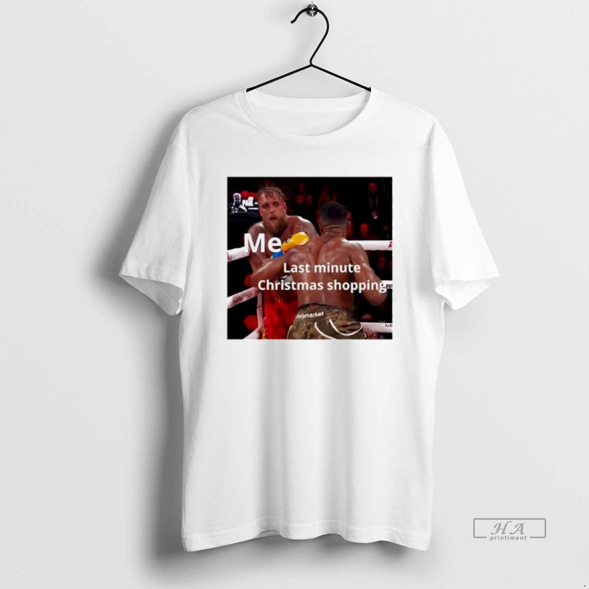 Official Jake Paul And Anthony Joshua Boxing Fight Last Minute Christmas Shopping Meme