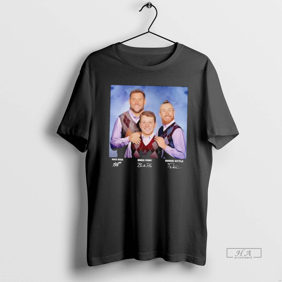 Official Nick Bosa George Kittle Brock Purdy Football San Francisco Step Brothers