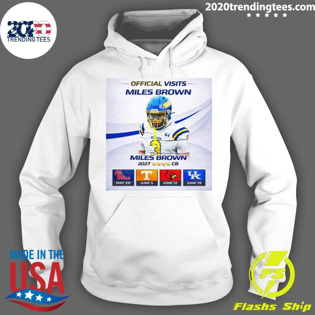 Visits Miles Brown Ne Vien Miles Brown 2027 CB Shirt