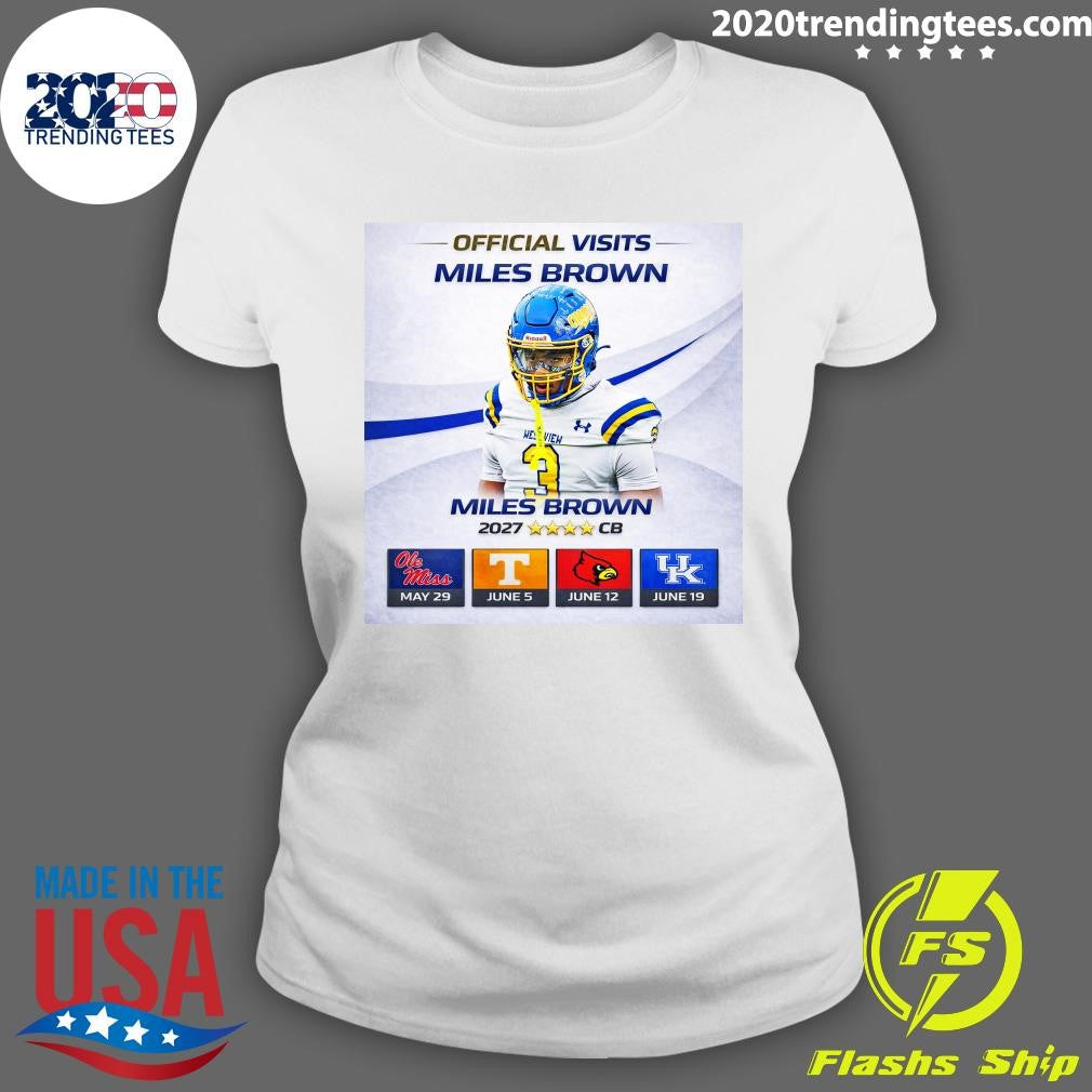 Visits Miles Brown Ne Vien Miles Brown 2027 CB Shirt