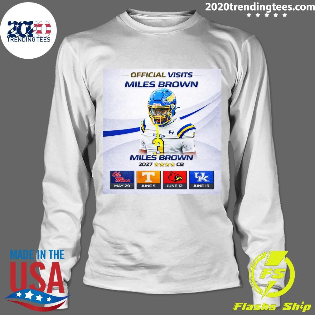 Visits Miles Brown Ne Vien Miles Brown 2027 CB Shirt