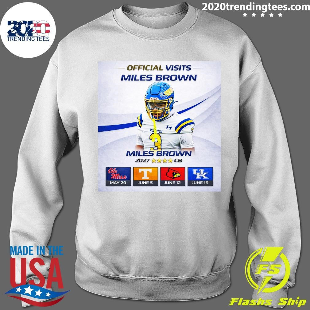 Visits Miles Brown Ne Vien Miles Brown 2027 CB Shirt