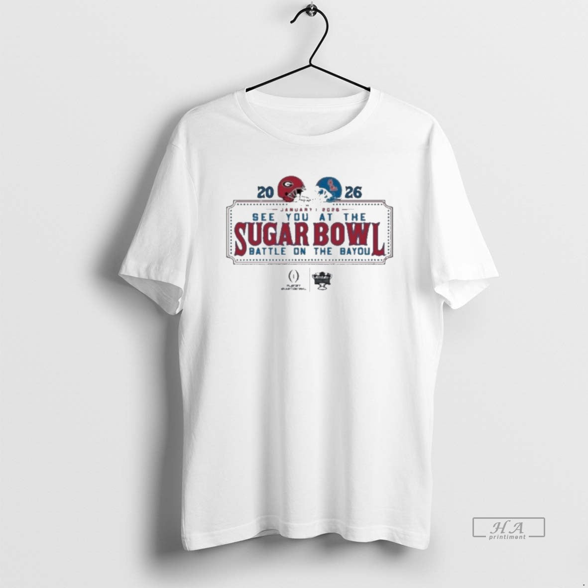Official Oberigcu See You At The Sugar Bowl Dueling Helmet 2026 Georgia Vs Ole Miss