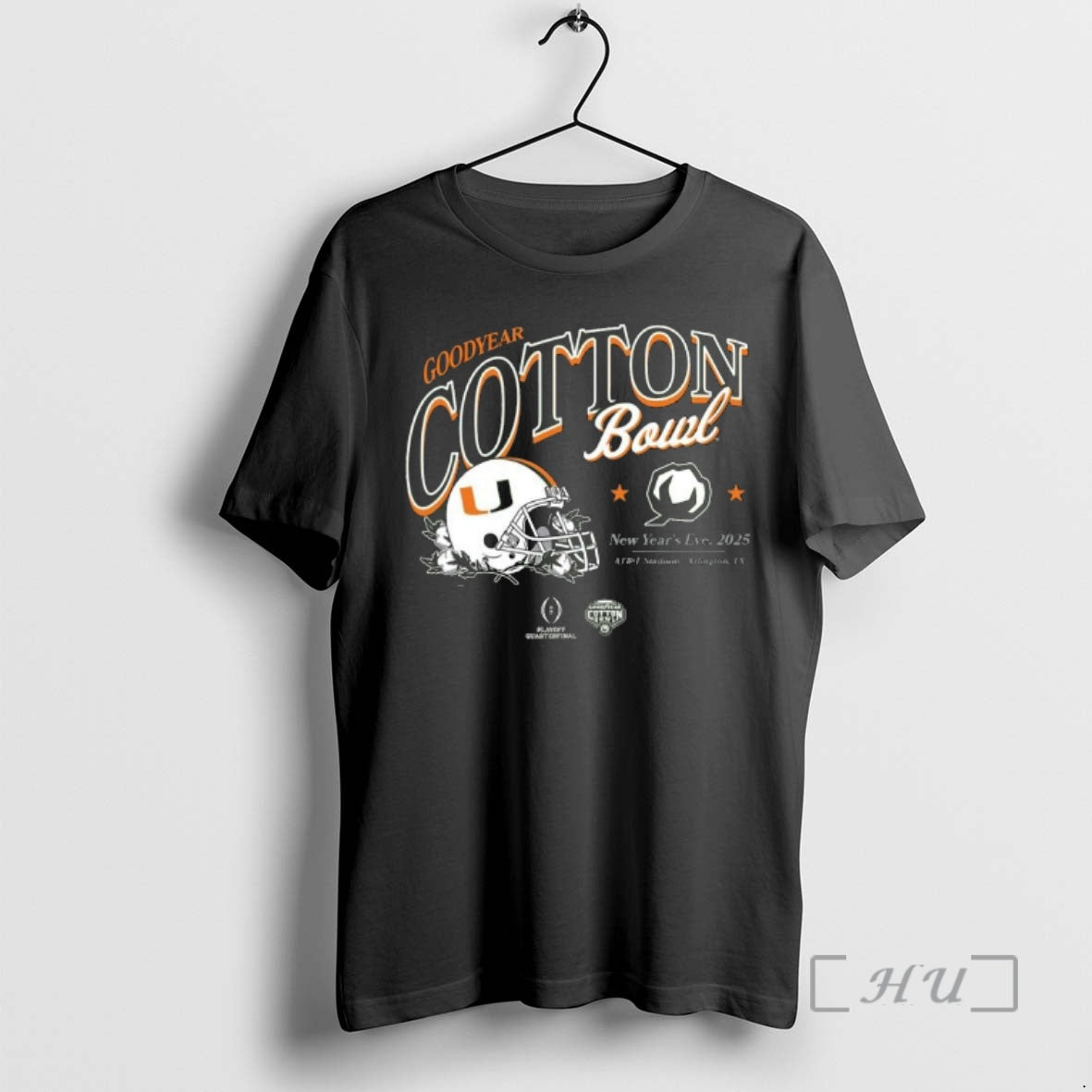 Officials 2025 Cotton Bowl Miami Canes Helmet Bound