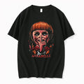 Officials Annabelle Horror Doll Shushing Finger Red Bow Tie Illustration Youth T Shirt Sweater