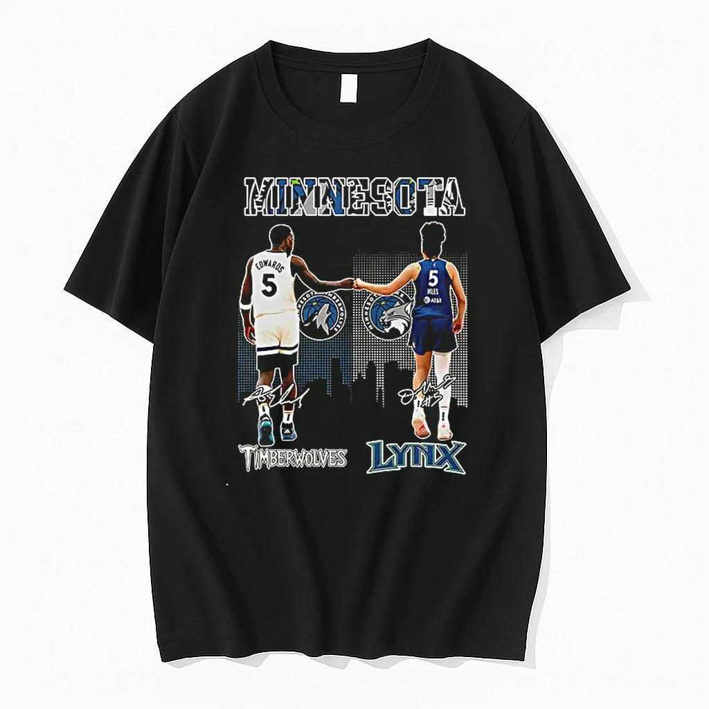 Officials Anthony Edwards Minnesota Timberwolves And Kayla Mcbride Minnesota Lynx Signature T Shirt Sweater