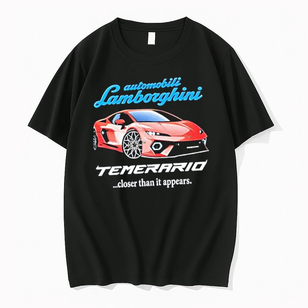 Officials Automobili Lamborghini Temerario Closer Than It Appears Merch T Shirt Sweater