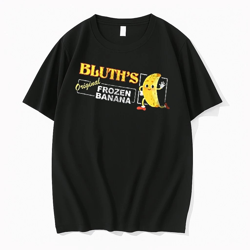 Officials Bluths Frozen Banana Cartoon Mascot Character Waving Hand Men T Shirt Sweater