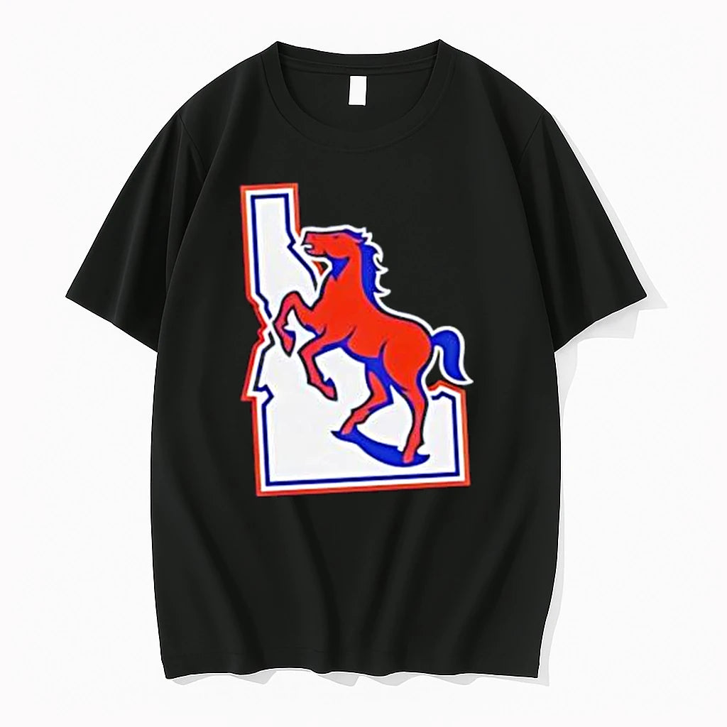 Officials Boise State Broncos Idaho State Outline Logo Merch T Shirt Sweater