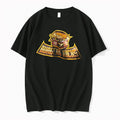 Officials Burgers Kicks Distressed Cartoon Monster Hamburger Banner Men T Shirt Sweater