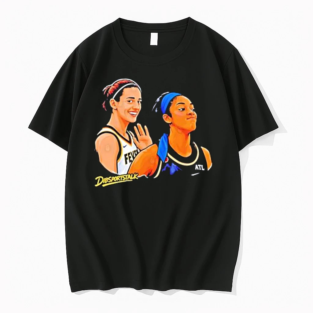 Officials Caitlin Clark Indiana Fever And Rhyne Howard Atlanta Dream Merch T Shirt Sweater