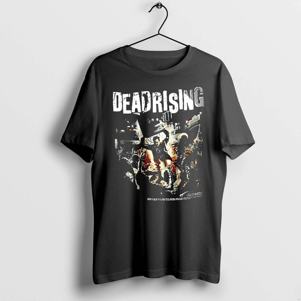 Officials Capcom Dead Rising Man Lifting Tv Overhead Zombie Horde Distressed Youth T Shirt Sweater