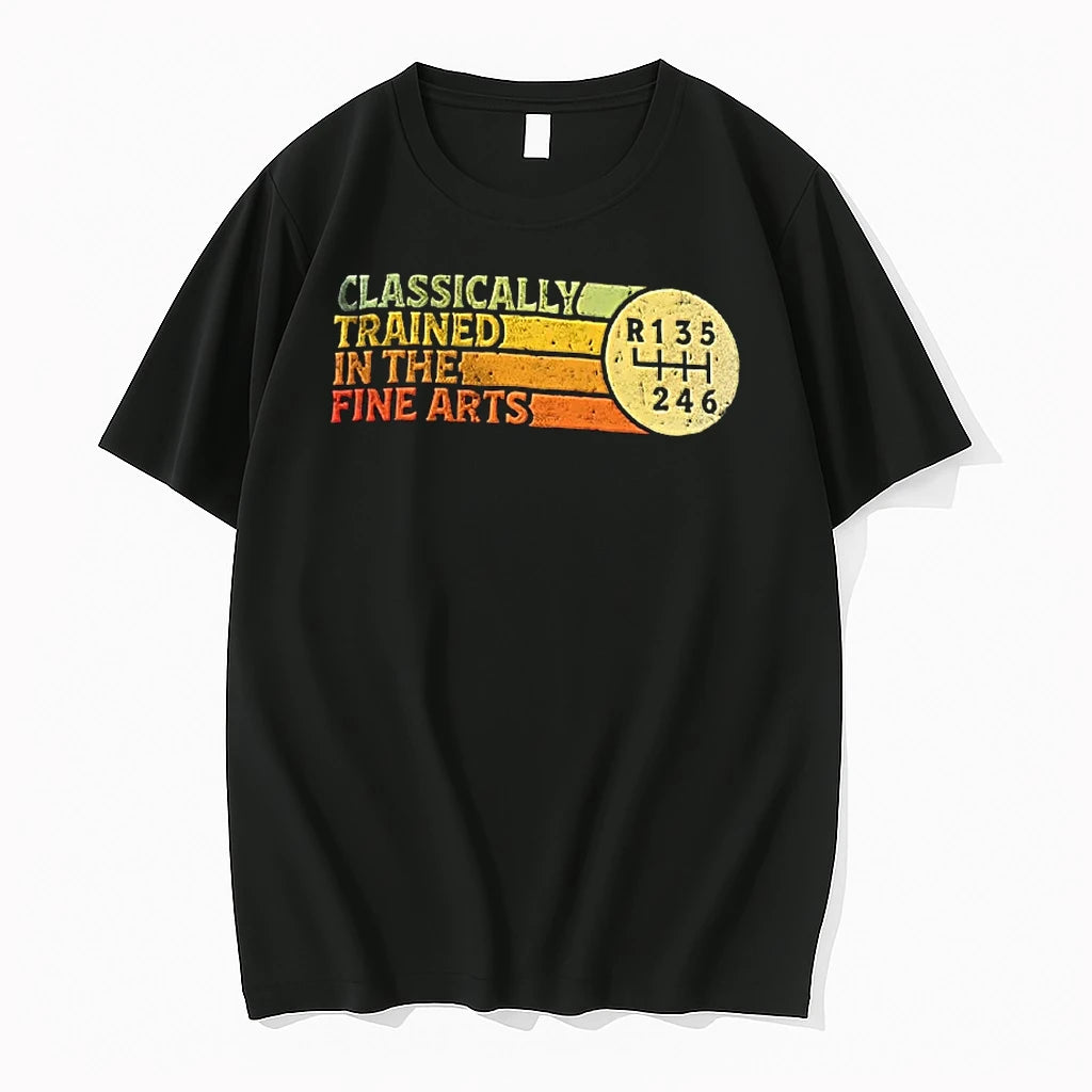 Officials Classically Trained In The Fine Arts Manual Transmission Car Driver Shift T Shirt Sweater