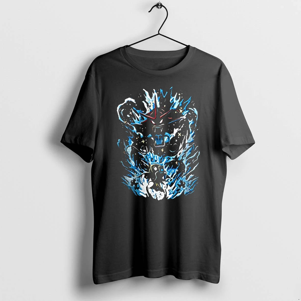 Officials Dark Cartoon Red Gyarados Gold Magikarp Splashing Water Waves Youth T Shirt Sweater
