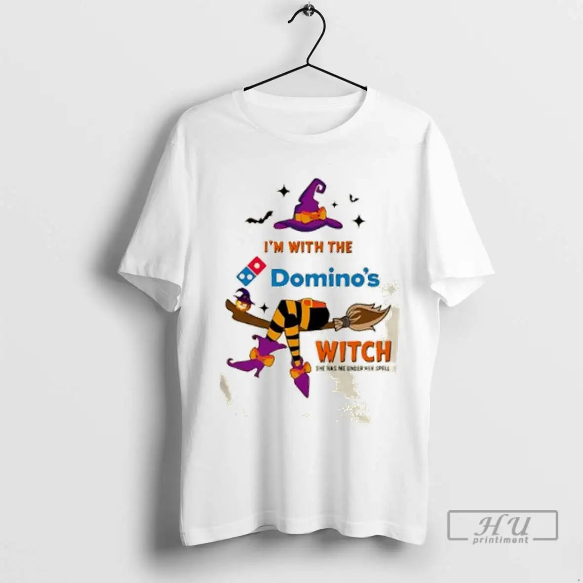 Officials Dominos Pizza Im With The Witch She Has Me Under Her Spell Halloween