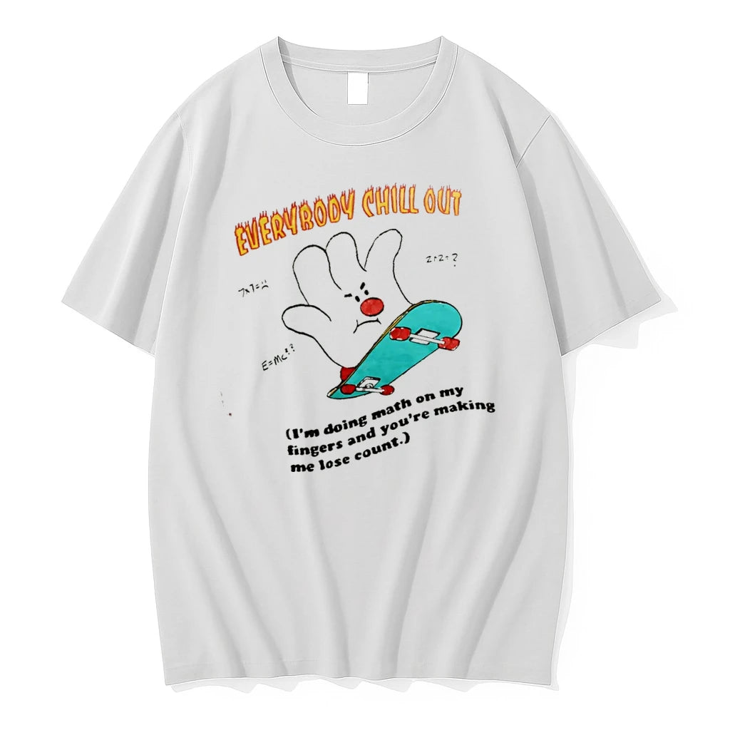Officials Everybody Chill Out Im Doing Math On My Fingers Funny Quote T Shirt Sweater