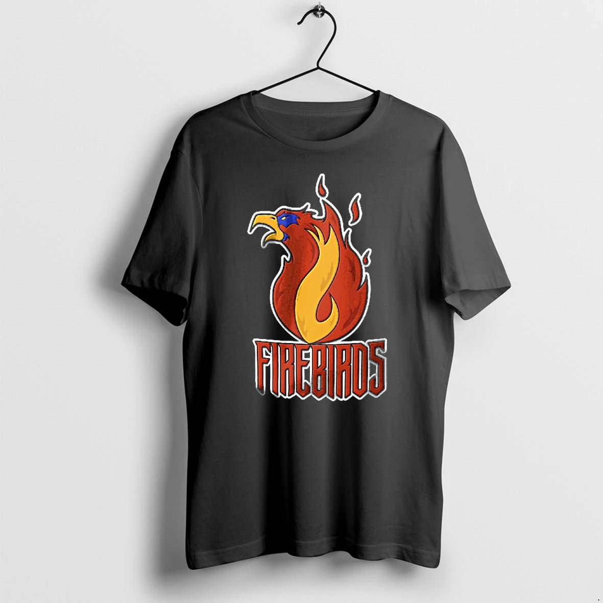Officials Firebirds Dads Cartoons Flaming Phoenix Head Flame Mascot Logo Youth T Shirt Sweater