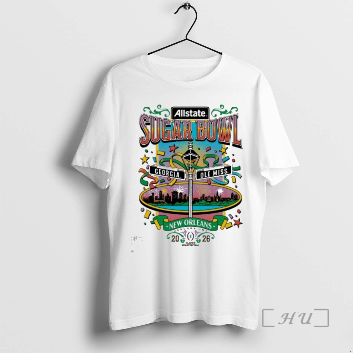 Officials Georgia Bulldogs Vs Ole Miss 2026 Allstate Sugar Bowl Nola Youth Premium T Shirts