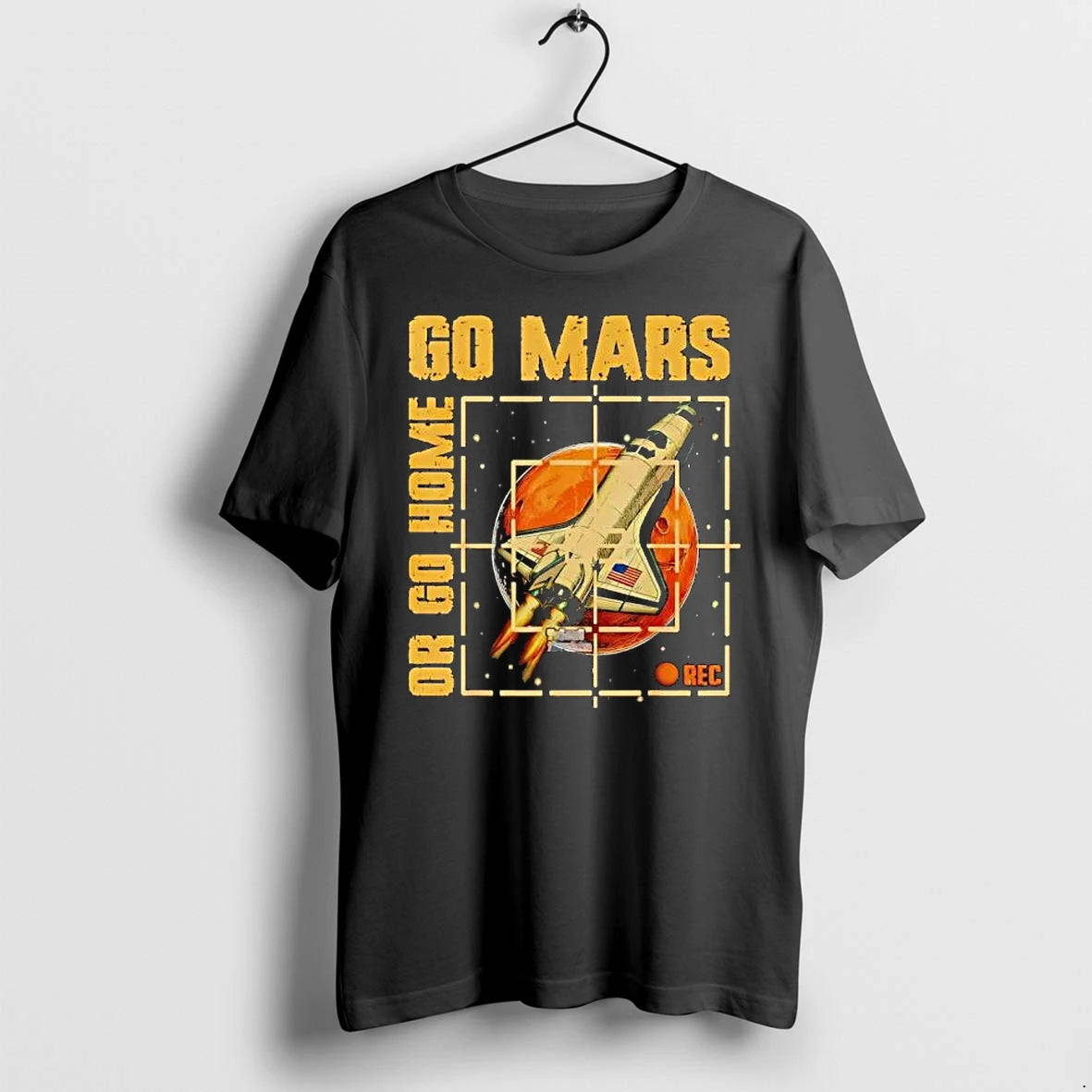 Officials Go Mars Or Go Home Space Shuttle Astronomy Premium T Shirt