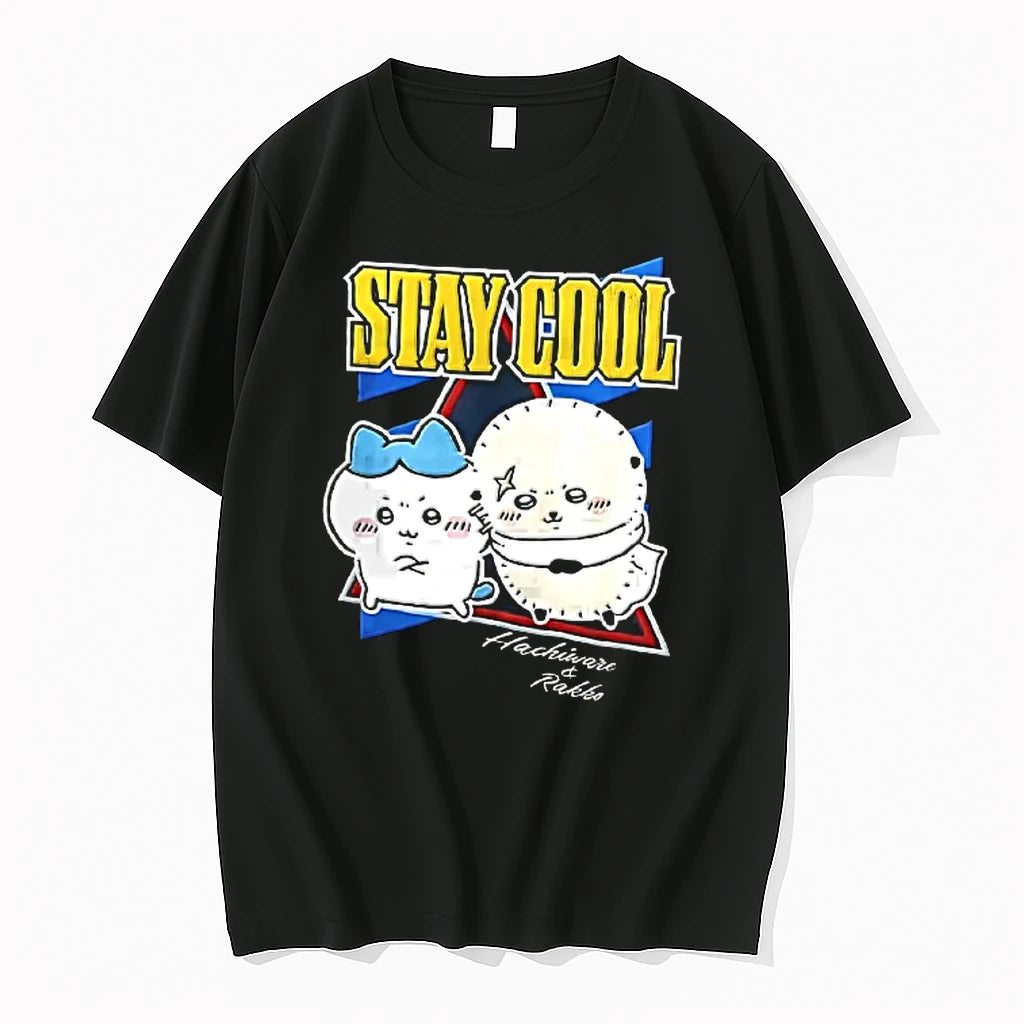 Officials Hachiware And Rakko Chiikawa Stay Cool Characters And Hachiware And Rakko T Shirt Sweater