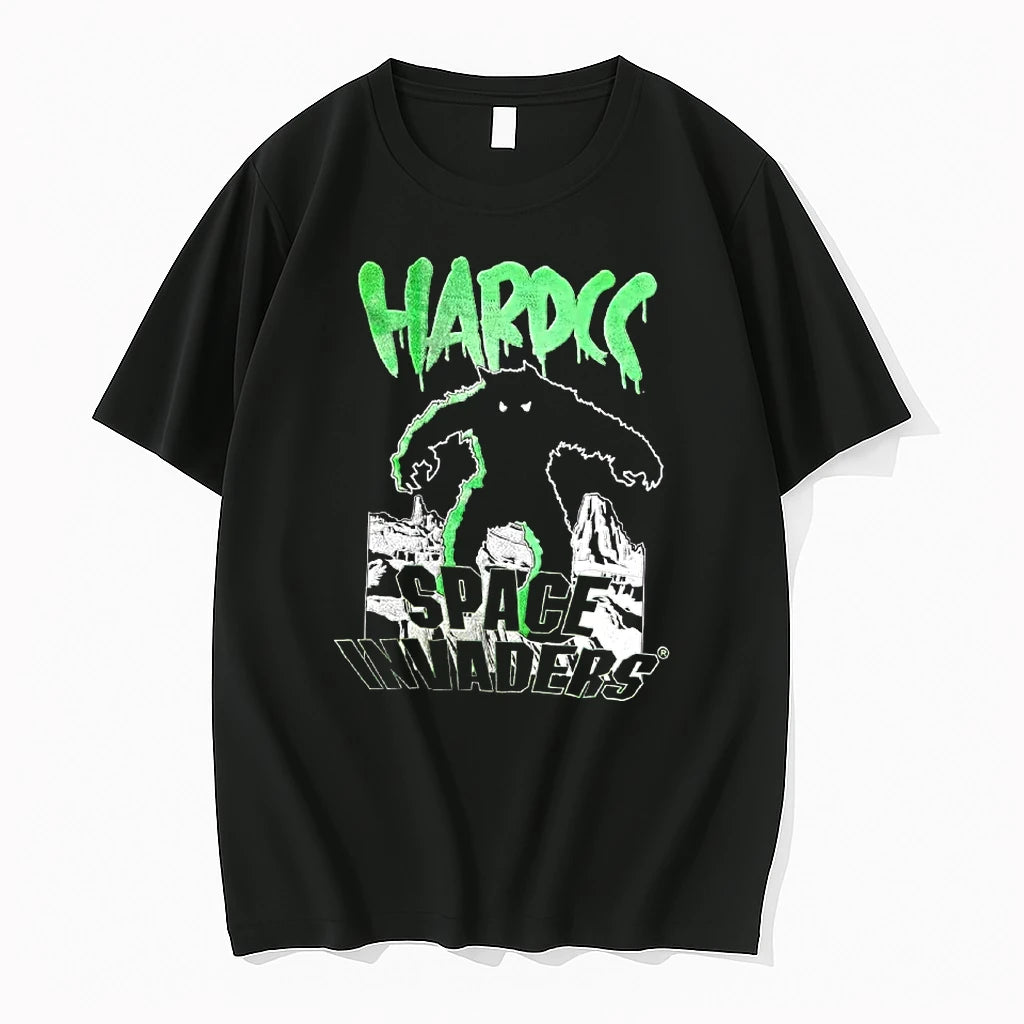 Officials Hardcore Bigfoot Space Invaders Desert Scenery T Shirt Sweater