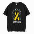 Officials Heroes Come In All Sizes Childhood Cancer Awareness Ribbon Merch T Shirt Sweater