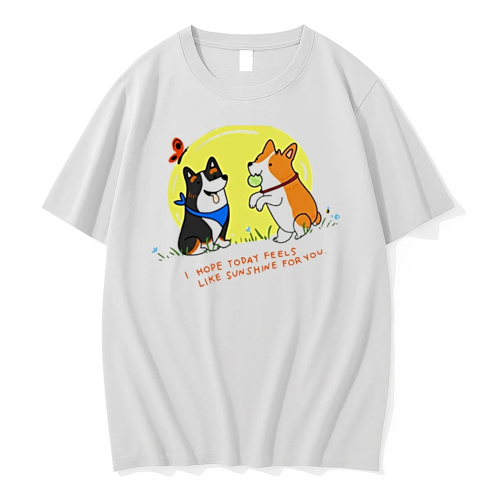 Officials I Hope Today Feels Like Sunshine For You Corgi T Shirt Sweater