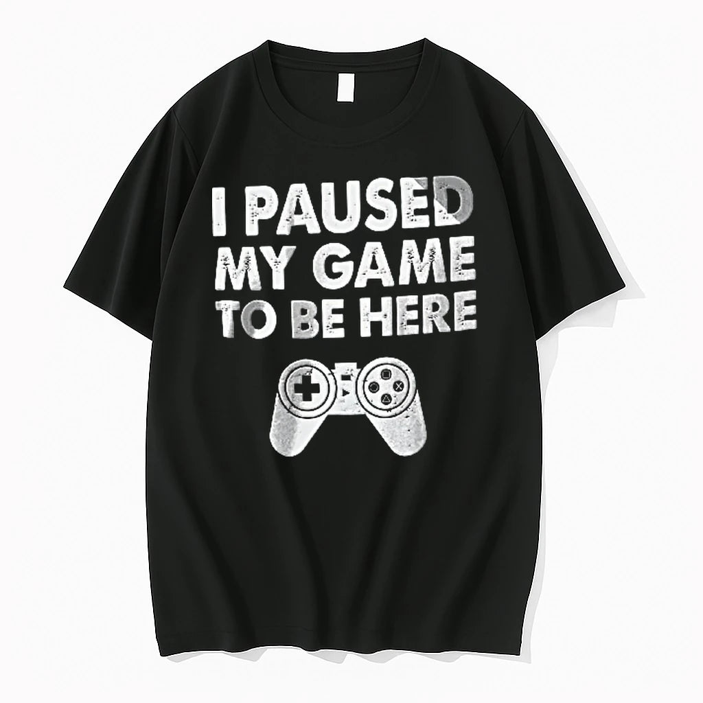 Officials I Paused My Game To Be Here Distressed Video Controller Youth T Shirt Sweater