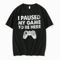 Officials I Paused My Game To Be Here Distressed Video Controller Youth T Shirt Sweater