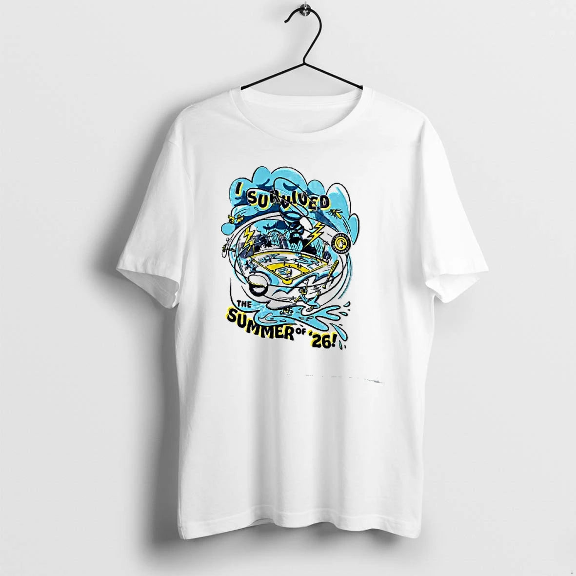 Officials I Survived The Summer Of 26 Baseball Storm Tornado Lightning Storm T Shirt Sweater