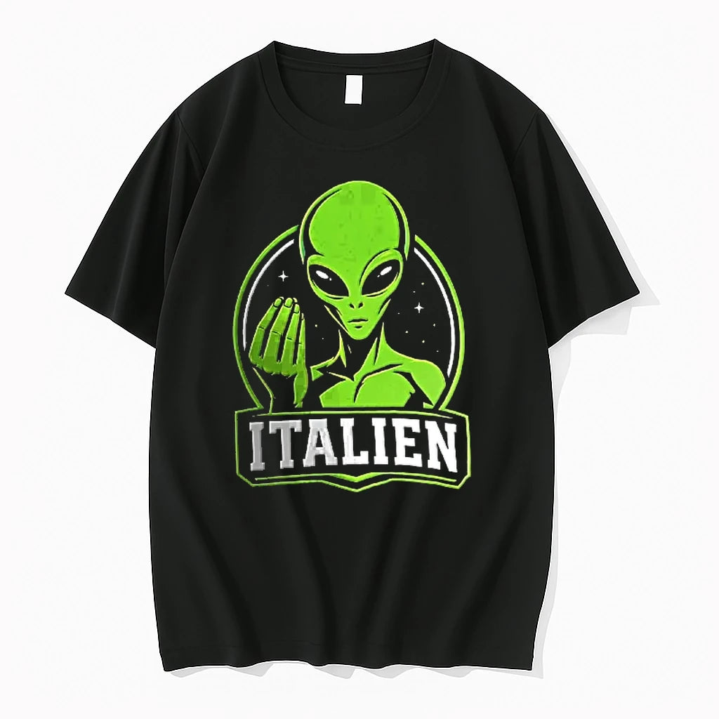 Officials Italian Alien Funny Gestures Mascot T Shirt Sweater