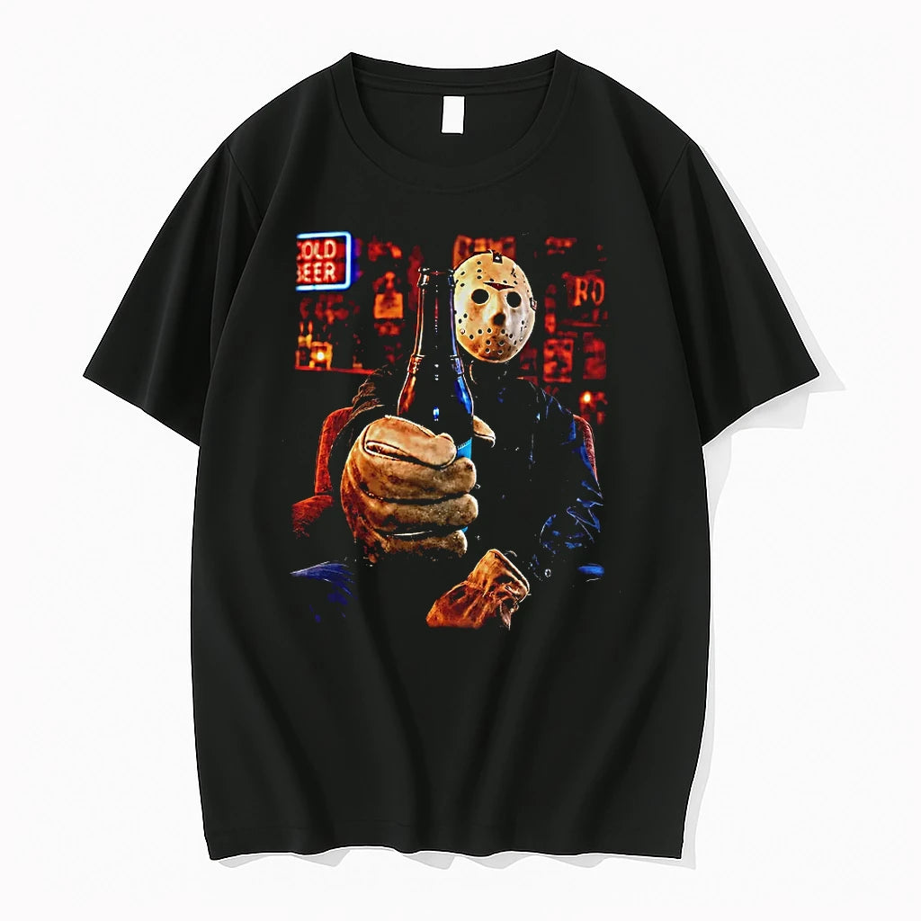 Officials Jason Voorhees Friday The 13th Cold Beer Chilling In The Bar T Shirt Sweater
