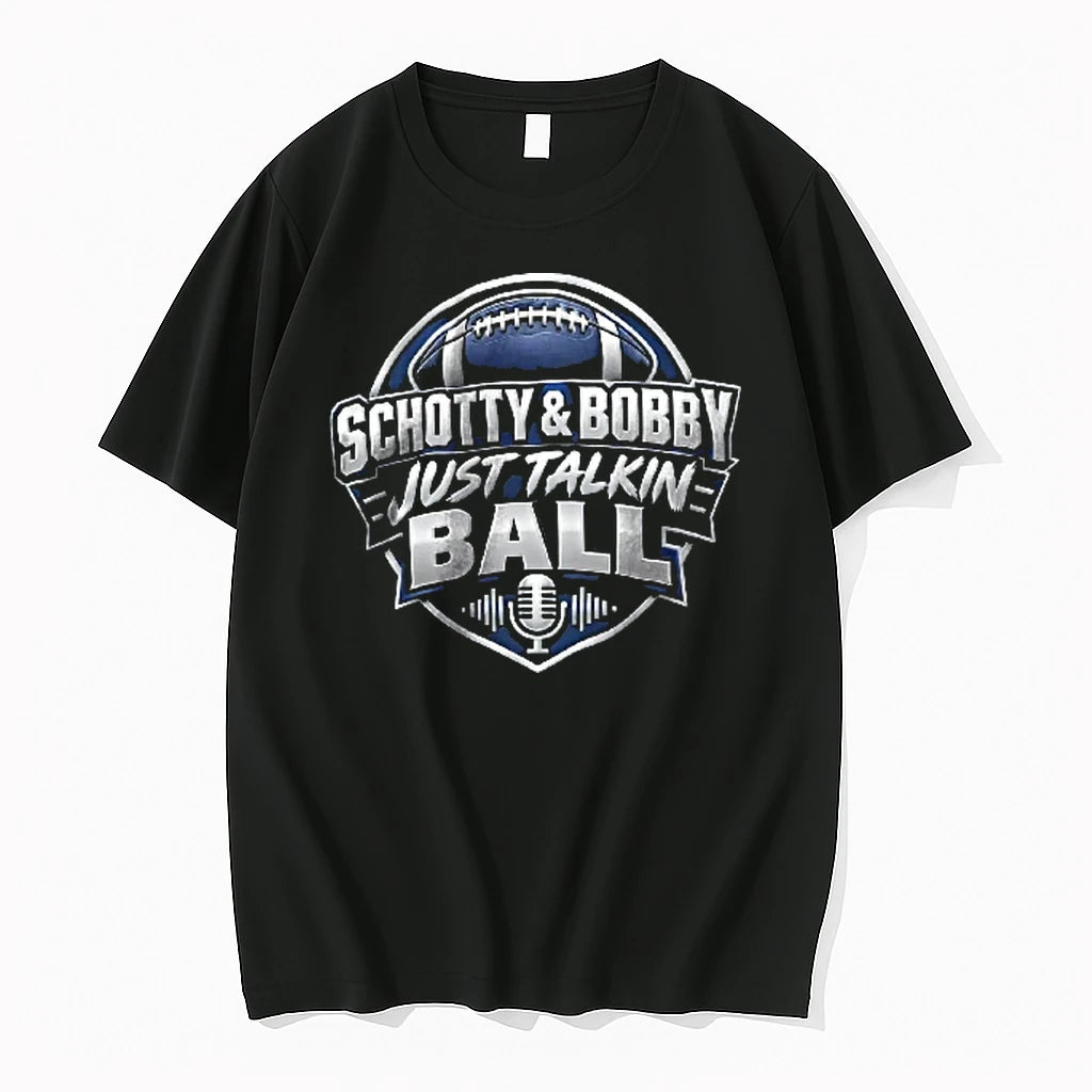 Officials Just Talkin Ball Schotty Bobby Metallic Football Badge Microphone Emblem Youth T Shirt Sweater