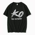 Officials Ko The Return Distressed Cracked Marble Pattern Stylized Text Youth T Shirt Sweater