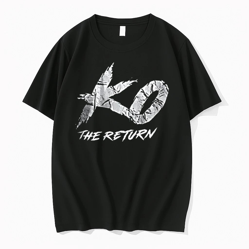 Officials Ko The Return Distressed Cracked Marble Pattern Stylized Text Youth T Shirt Sweater
