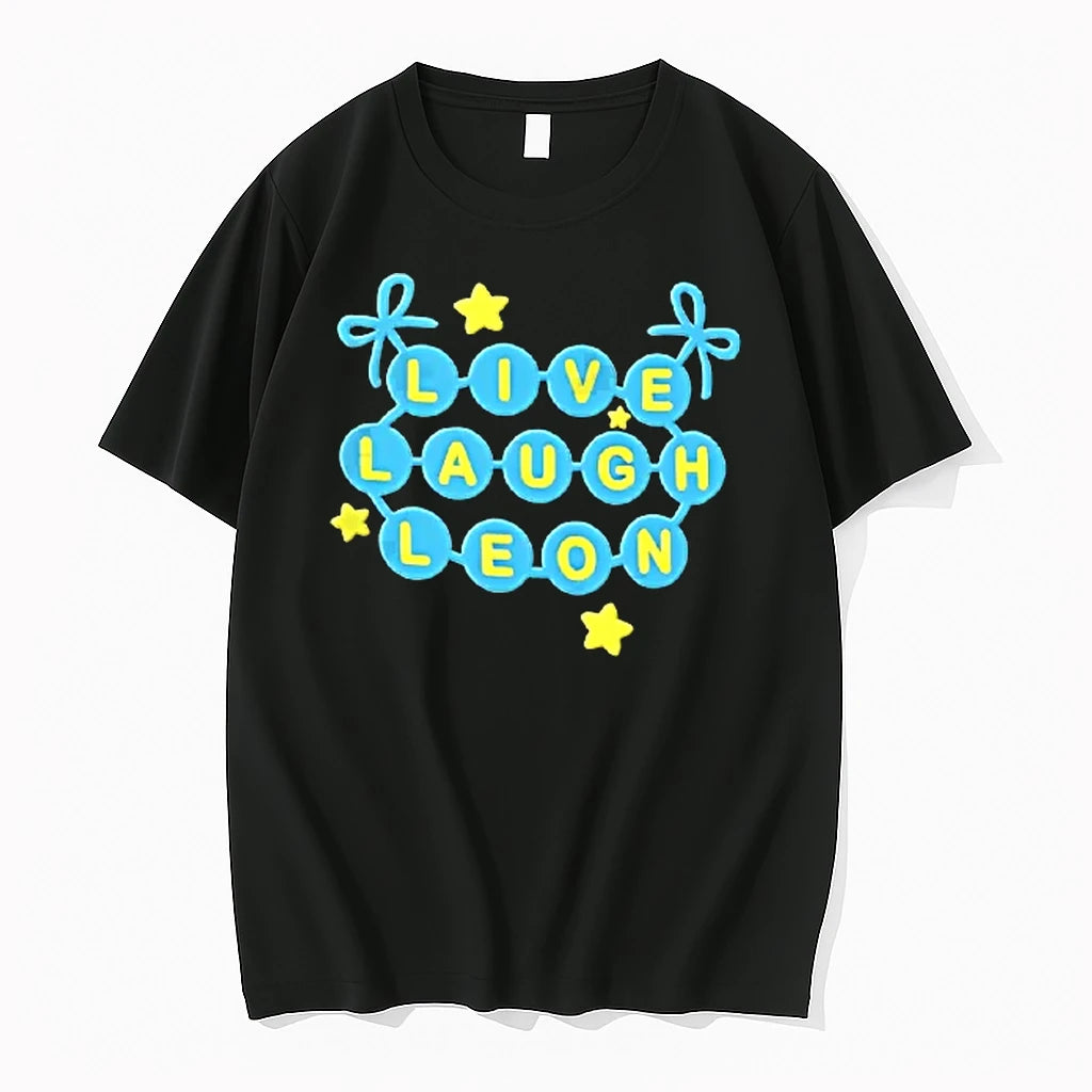 Officials Leon Fan Live Laugh Leon Blue Bead Jewelry Star T Shirt Sweater
